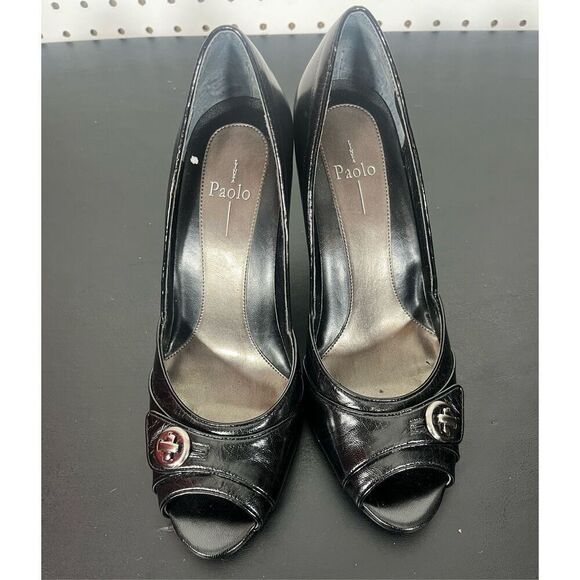 Linea Paolo peep toe heels size 7 - Picture 1 of 5
